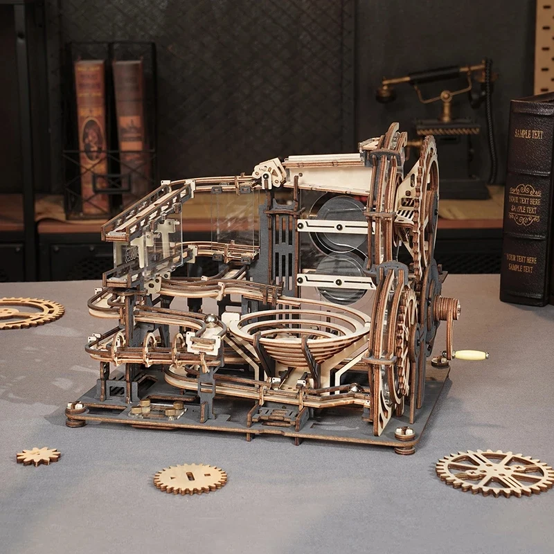 [Self-operated] China Robotime Rokr Rokr Rokr Night City single-pack DIY handmade model building blocks 3D three-dimensional puzzle assembled wooden toys (excluding wax, because it is prohibited in international transportation, if you need lubrication, you can use wax Use candles instead)