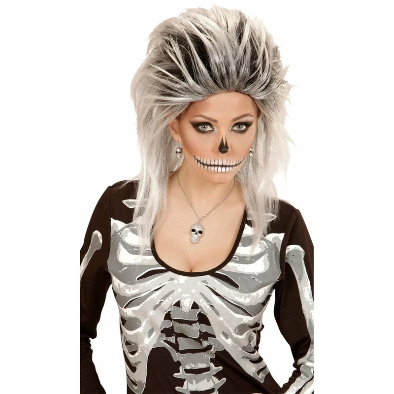 Silberne Totenkopf-Halskette