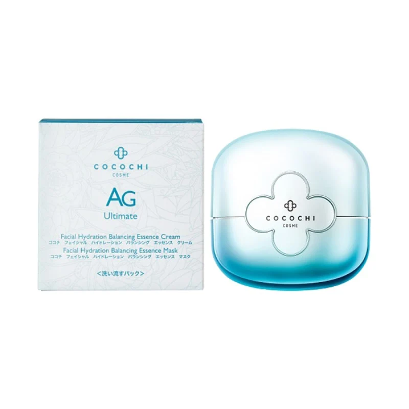 [Self-operated] Japanese COCOCHI AG anti-sugar small blue can mask 110g, soothing dry sensitivity, repairing barrier, strengthening resistance, two-part curved mask