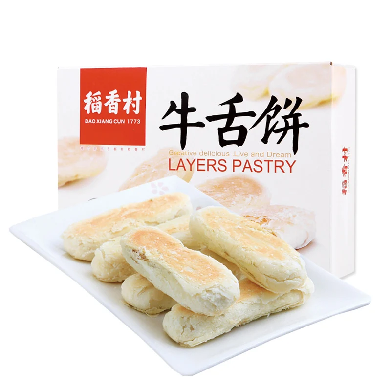 [Self-operated] China DXC Daoxiangcun Beef Tongue Cake Salt and Pepper Flavor 360g Boxed Traditional Biscuits Crispy Snacks Snacks Casual Office Dessert Afternoon Tea