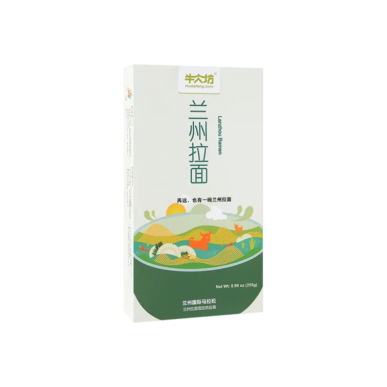 [Self-operated] China Niu Dafang Lanzhou Beef Ramen 255g Nutritious Whole Wheat Handmade Noodles
