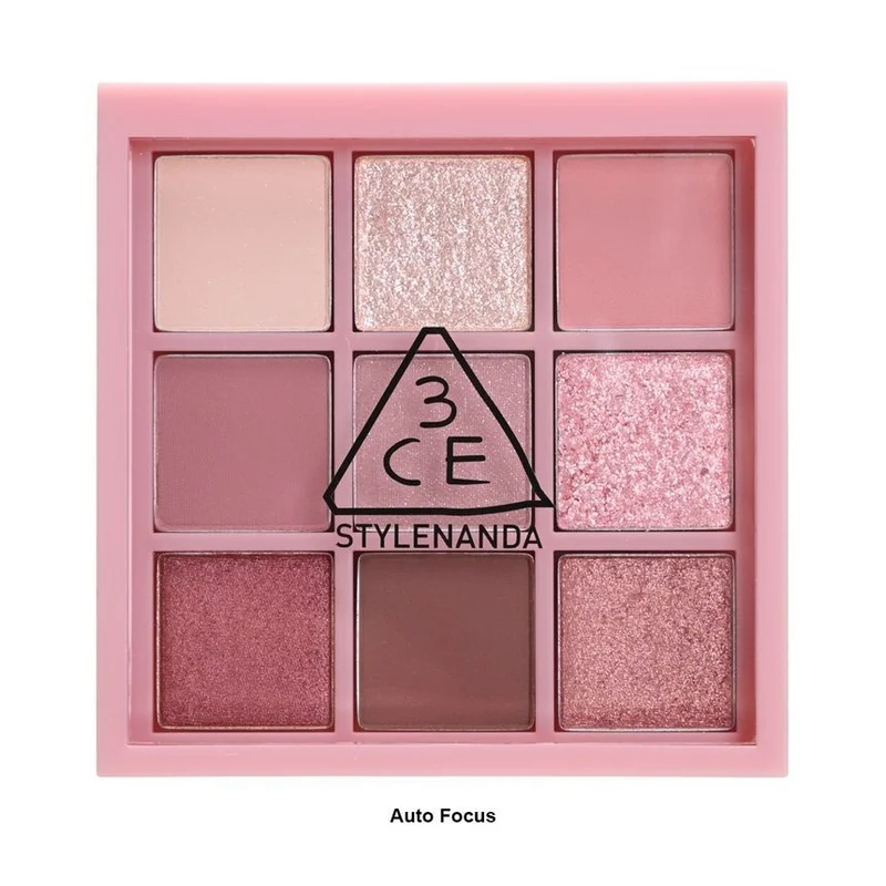 [Self-operated] South Korea 3CE Sanxiyu MOOD RECIPE 9-color multi-functional eye shadow palette 8.5g AUTO FOCUS smoke powder palette
