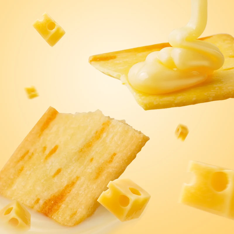 [Self-operated] China Cat Diary Rock Grilled Cheese Crackers 118g Nutritious Breakfast Crackers