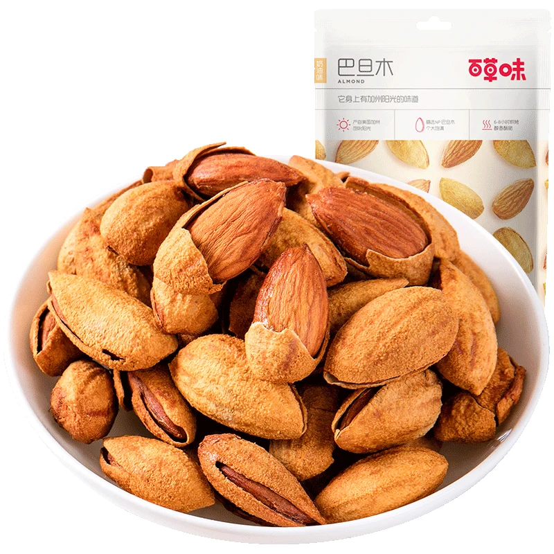 [Self-operated] Chinese BE&CHEERY Baicao Flavor Almond Milk Flavor 100g Nuts and Dried Fruit Snacks
