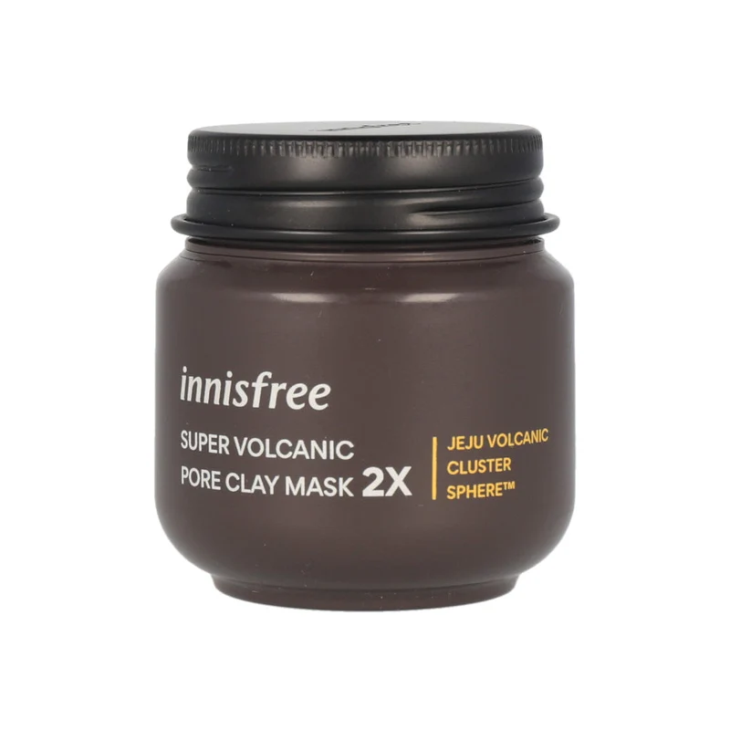 [Self-operated] Korean INNISFREE new version of volcanic mud mask 100ml deep cleans pores, remove blackheads, control oil and rejuvenate skin