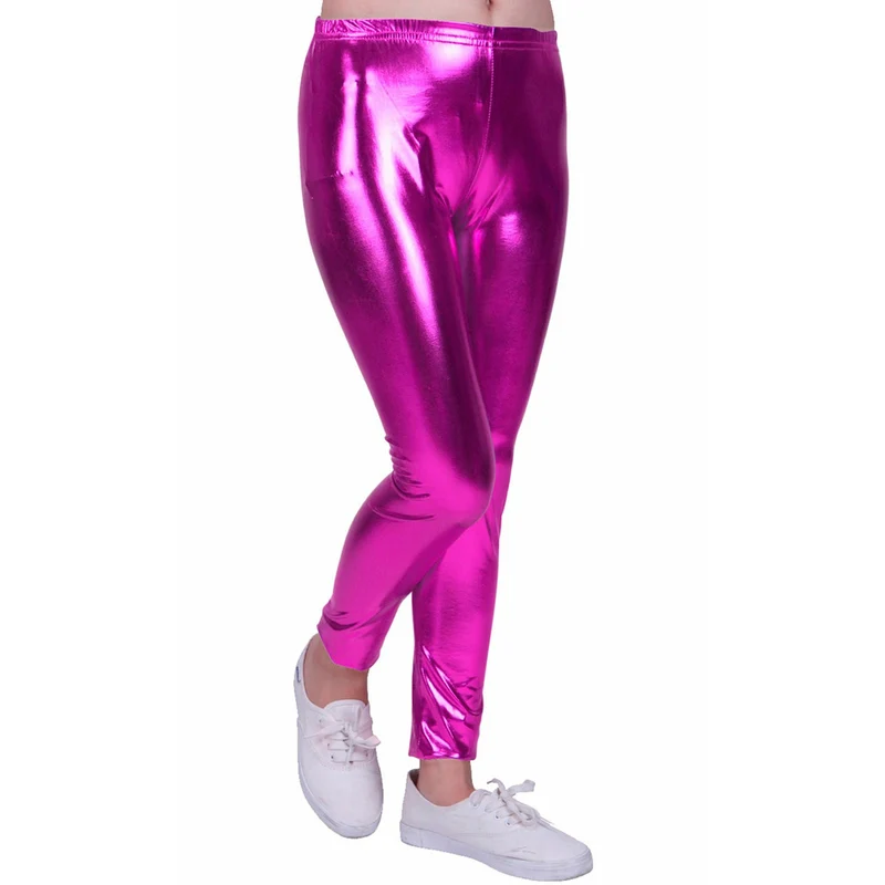 Leggings Metallic Pink für Kinder