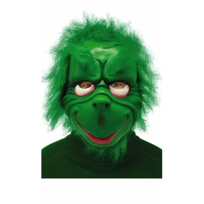 Grüne Grinch-Maske
