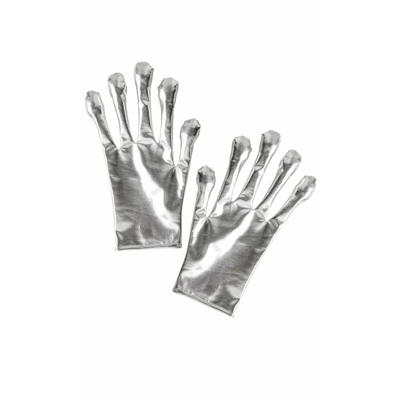 Alien Handschuhe Silber