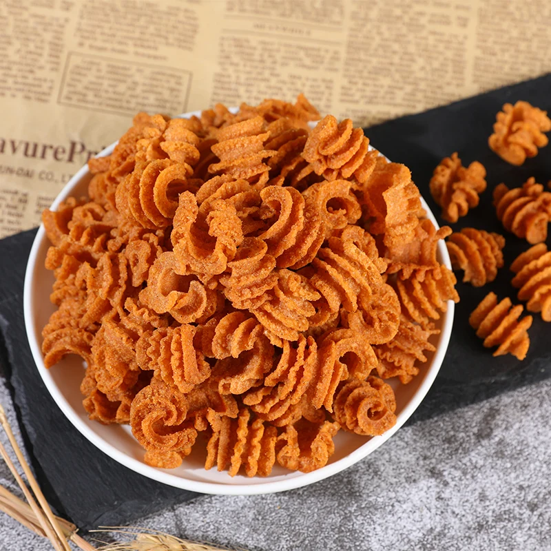 [Self-operated] Chinese Dog Yaer Pizza Roll BBQ Flavor 188g Crispy and delicious childhood snacks office snacks chasing drama snacks crispy rice
