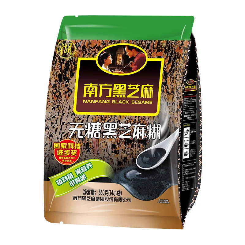 [Self-operated] China NANFANG Southern Black Sesame Paste Original Sugar-Free 560g Ready-to-Eat Drink Cereal Nutritious Breakfast Meal Replacement Powder