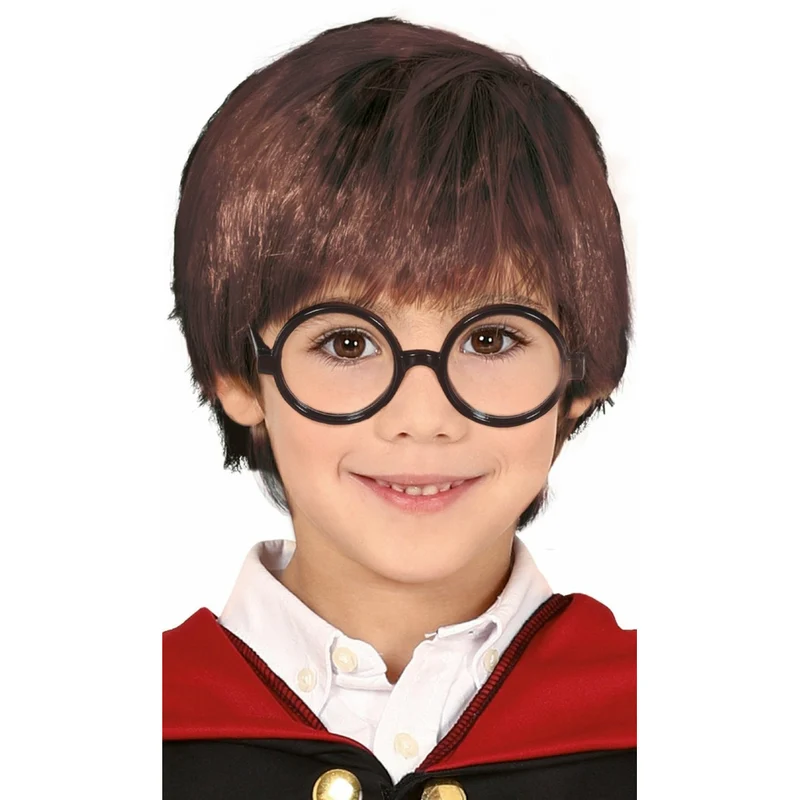 Perücke Zauberer Harry für Kinder