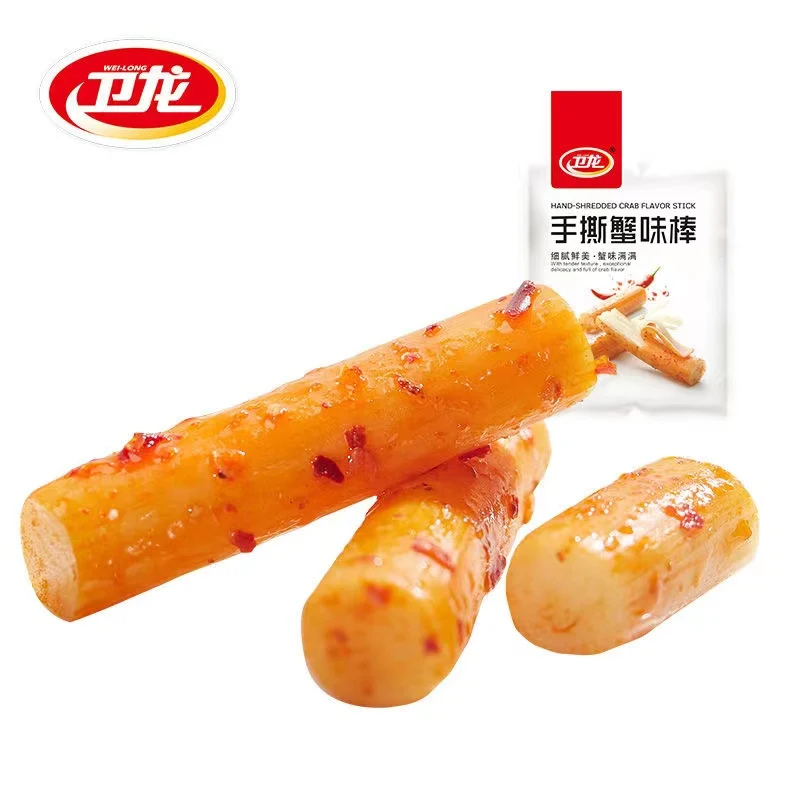 [Self-operated] China WEILONG Hand-shredded Crab Flavor Sticks 120g