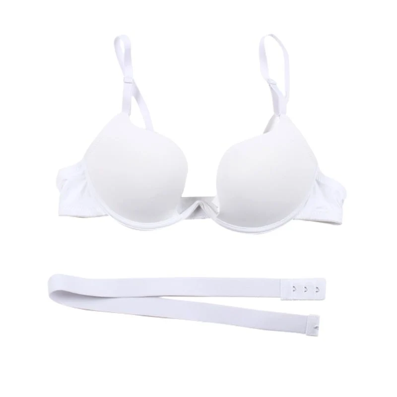 [US Warehouse] Women's sexy bra, deep U low-cut super push-up backless bra