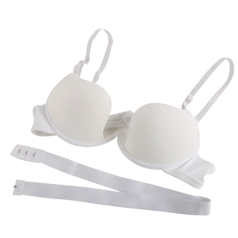 [US Warehouse] Women's sexy bra, deep U low-cut super push-up backless bra