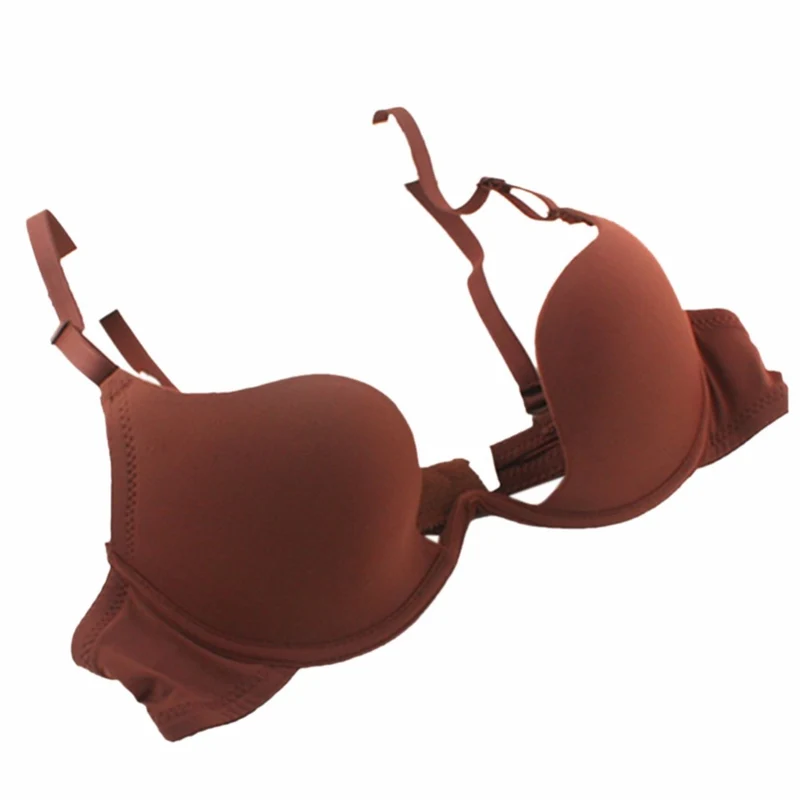 [US Warehouse] Women's sexy bra, deep U low-cut super push-up backless bra