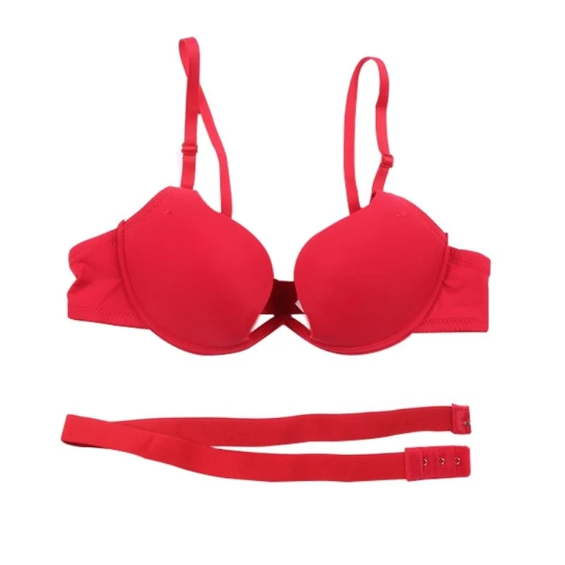 [US Warehouse] Women's sexy bra, deep U low-cut super push-up backless bra