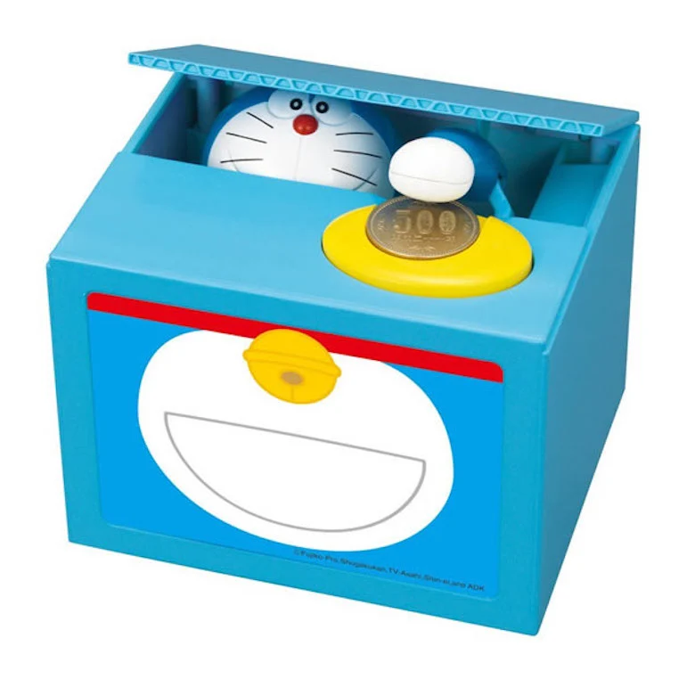 [Self-operated] Japan Doraemon Doraemon Electric Piggy Bank 1 Pack Doraemon Piggy Bank Piggy Bank