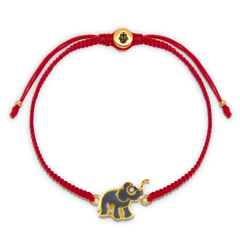 [Self-operated] KARMA & LUCK Smart Future - Red String Elephant Charm Bracelet