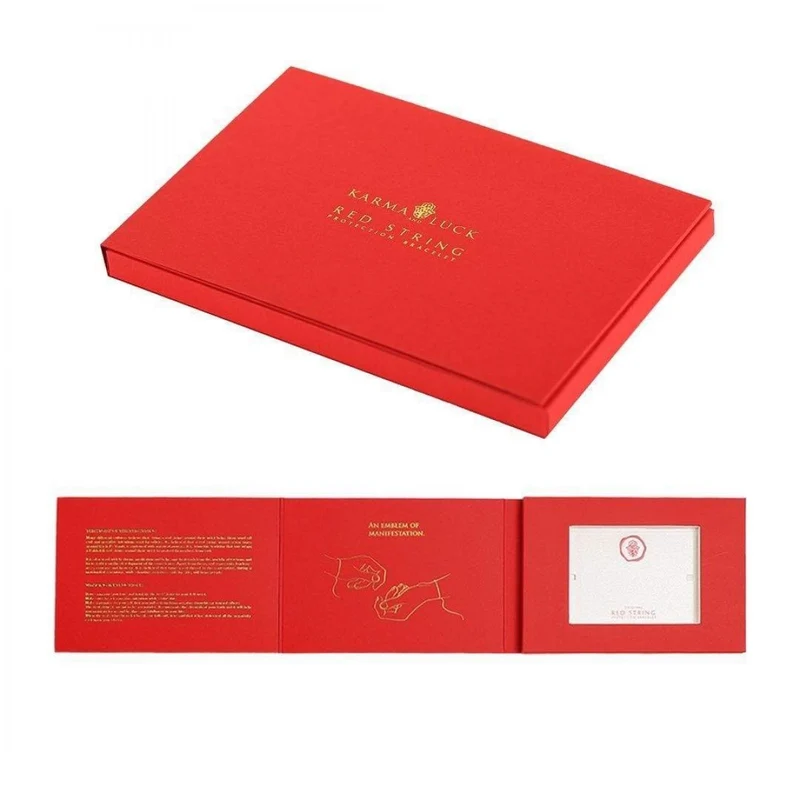 [Self-operated] KARMA & LUCK Communication of Love - Double Heart Red String Bracelet