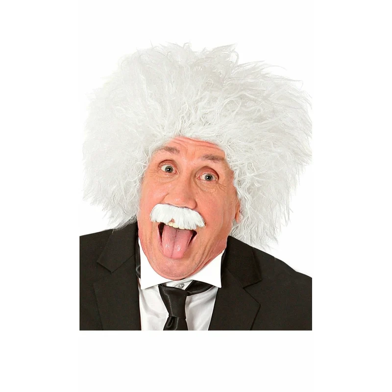 Einstein Perücke und Schnauz