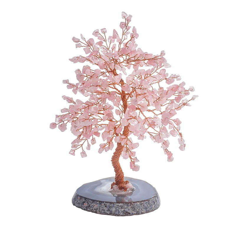 [Self-operated] KARMA & LUCK Love Harmony-Feng Shui Rose Quartz Tree Large-Large Size Unconditional Love and Romance