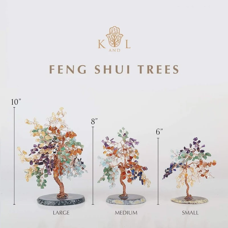 [Self-operated] KARMA & LUCK Relaxing Lullaby Feng Shui Aquamarine Tree Medium Size-Medium Size