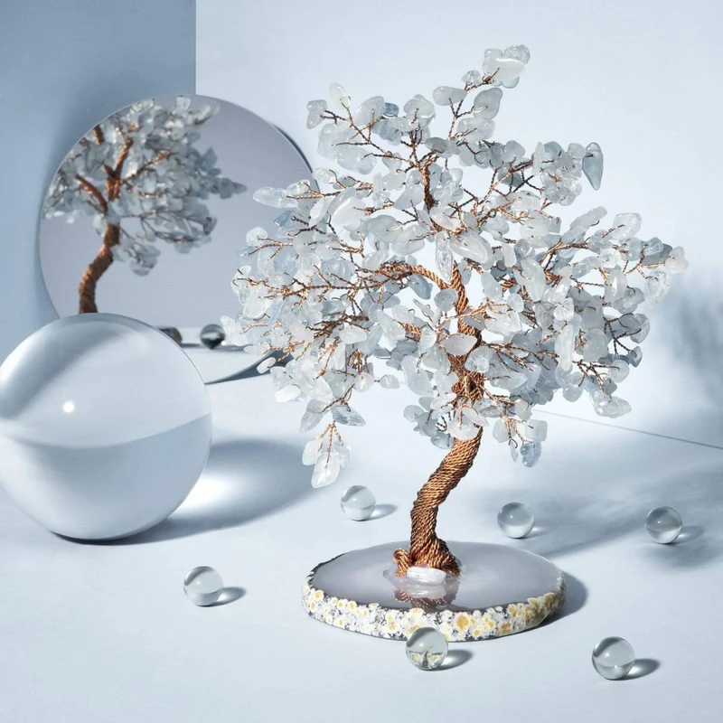 [Self-operated] KARMA & LUCK Relaxing Lullaby Feng Shui Aquamarine Tree Medium Size-Medium Size