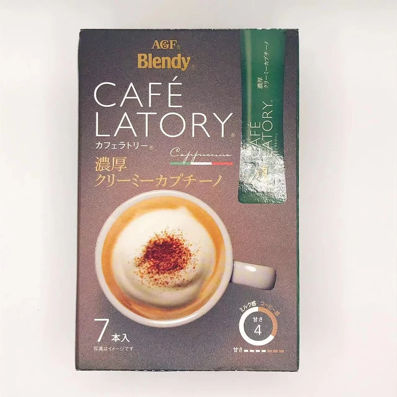 [Self-operated] Japan's AGF Blendy thick cappuccino 7 bags of instant coffee, easy to brew to refresh your mind