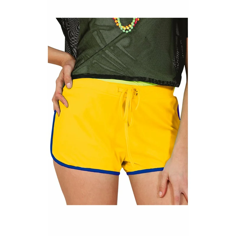80er Jahre Short Gelb