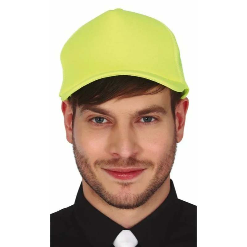 Gelbe Neon Mütze