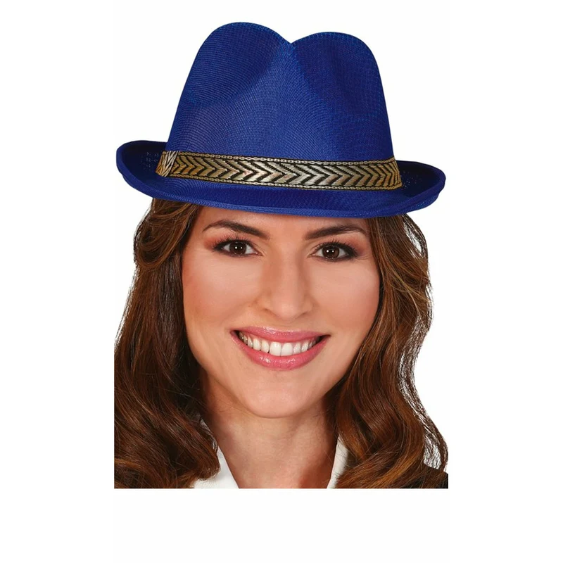 Gangster Hut Blau