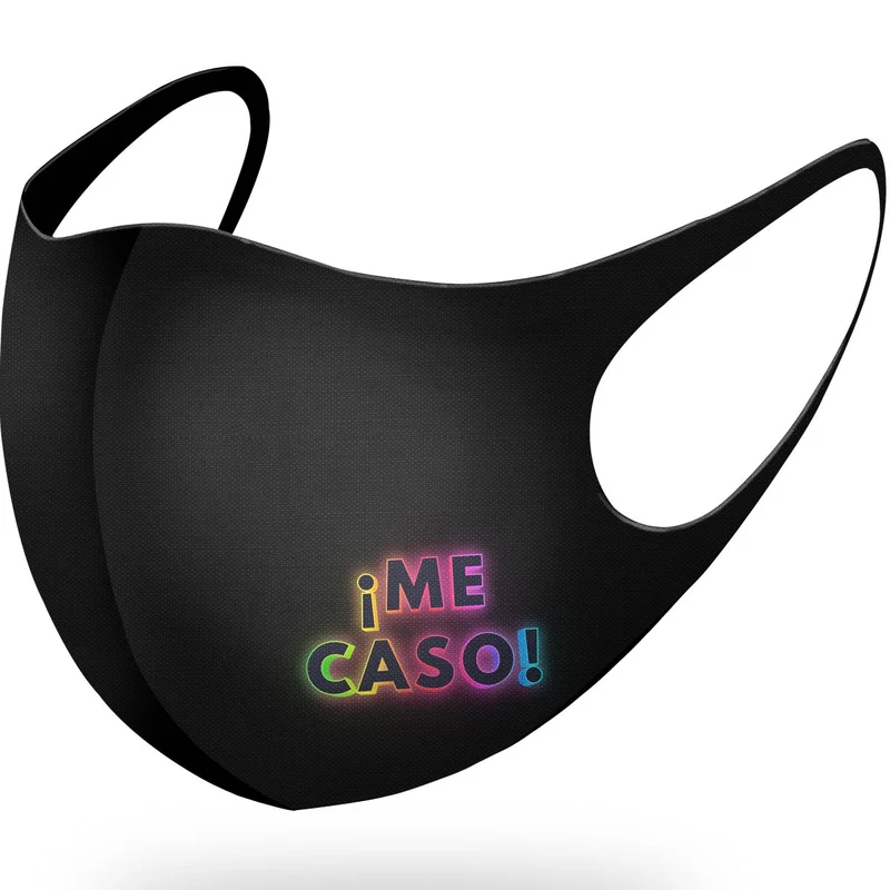 Abschiedsparty-Stoffmaske "ME CASO" für Erwachsene
