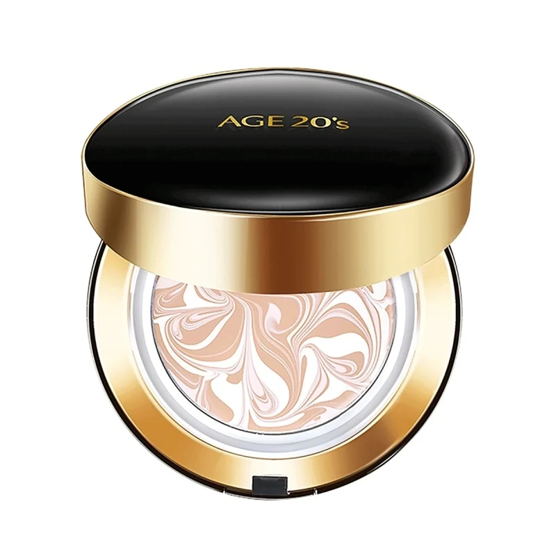[Self-operated] Korea AGE20's Aekyung Cushion BB Cream Black Box Concealer Whitening Concealer Correcting Foundation Cream Water Light Essence Gouache Cream Comes with Replacement Refill No. 23 Natural Color SPF50+ PA++++