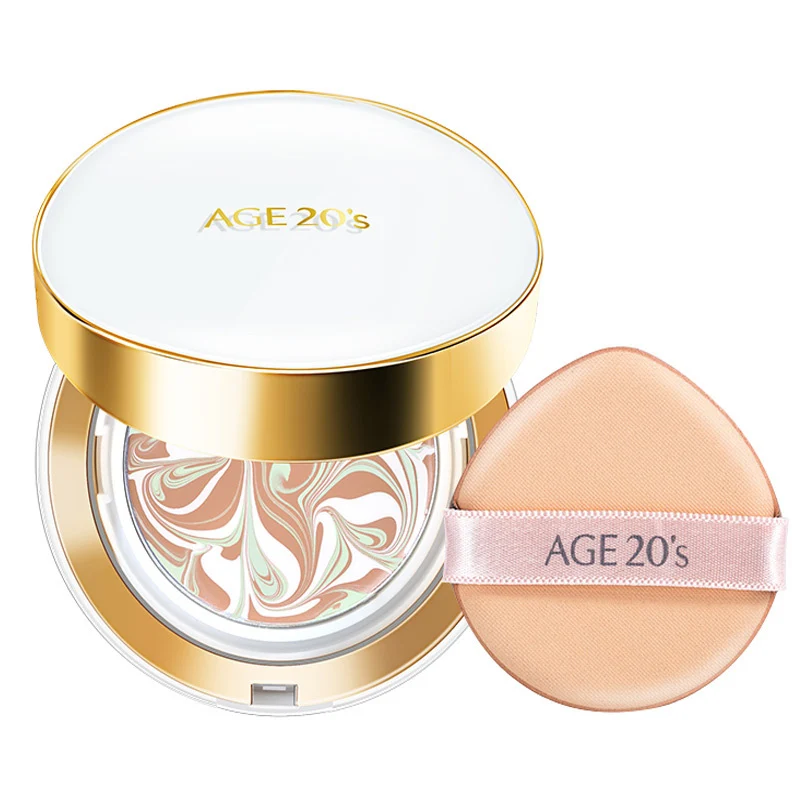 [Self-operated] Korean AGE20's Aekyung Cushion BB Cream White Box Concealer Whitening Long-lasting Oil Control Foundation Cream Water-Essence Gouache Cream Comes with Replacement Refill No. 23 Natural Color Latest Packaging SPF50+ PA+++