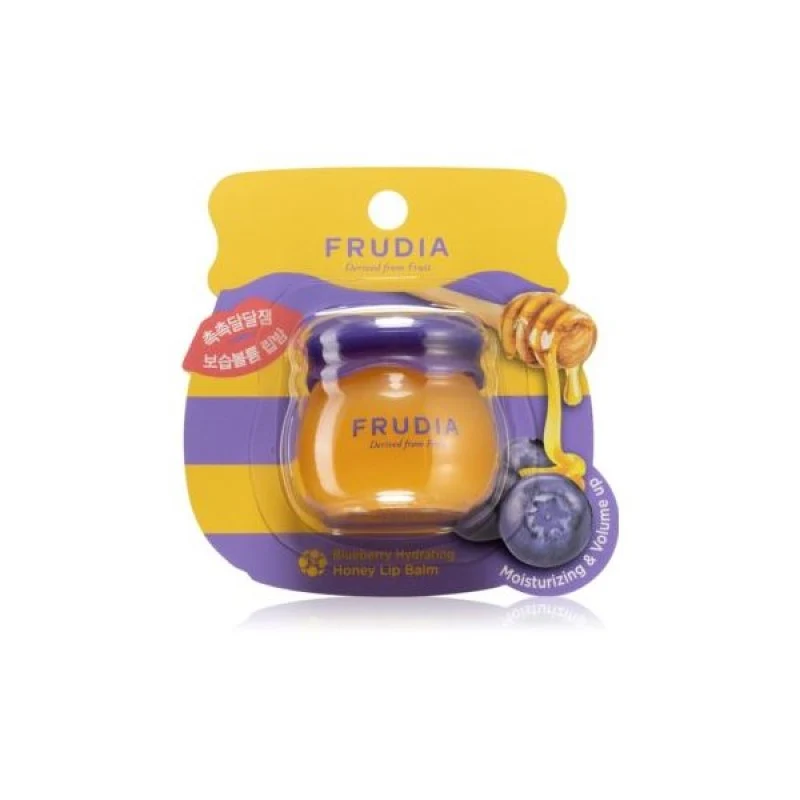[Self-operated] Korean FRUDIA Little Honey Jar Lip Mask Blueberry Honey 10g Sweet Honey Fruity Moisturizing, Nourishing, Exfoliating, Diminishing Lip Lines, Moisturizing Lip Balm