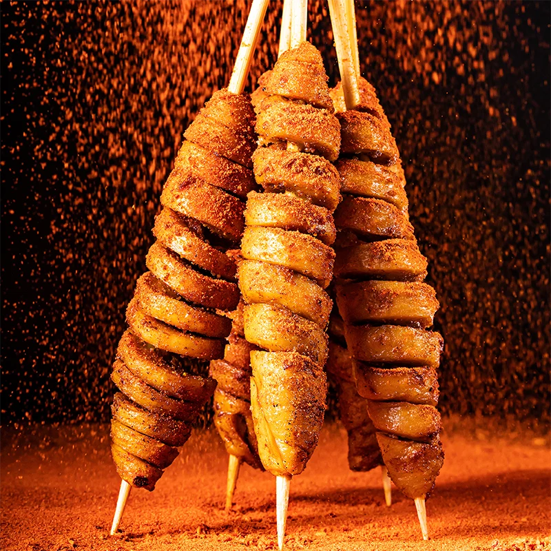 [Self-operated] China WHIKO Mysterious Creature Night Market Grilled Gluten Spicy 120g Snacks to satisfy cravings, casual snacks, spicy to satisfy cravings