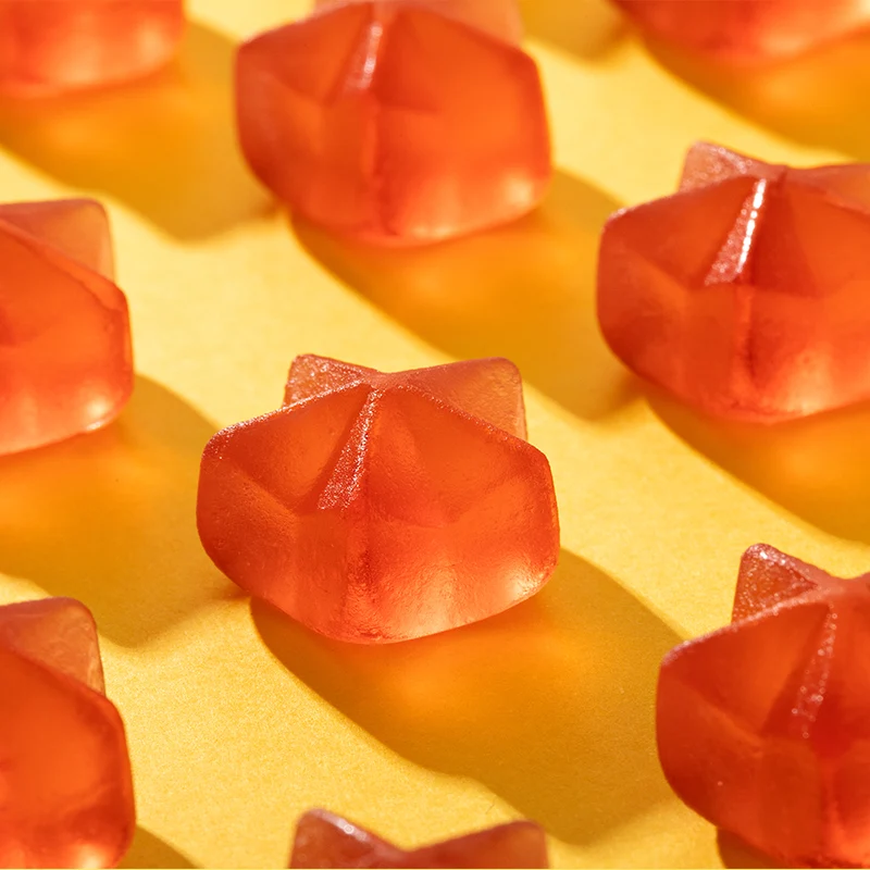 [Self-operated] China WHIKO Mysterious Creature Vitamin C Gummy White Peach Flavor 50g 0 sugar no burden cute Q elasticity full of vitamin C