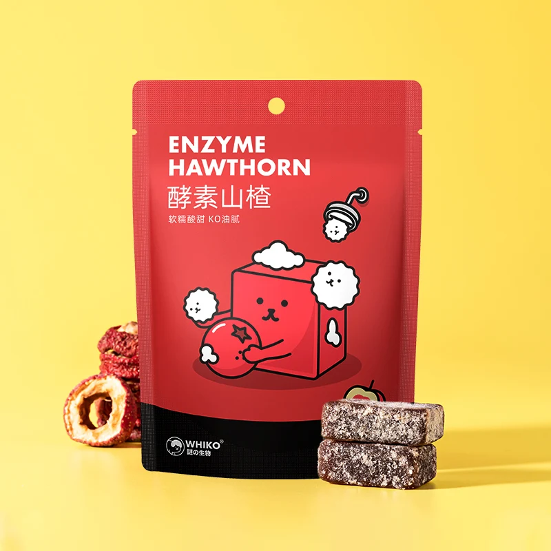 [Self-operated] China WHIKO Mysterious Creature Enzyme Hawthorn 76g Delicious, healthy, sweet and sour casual snacks