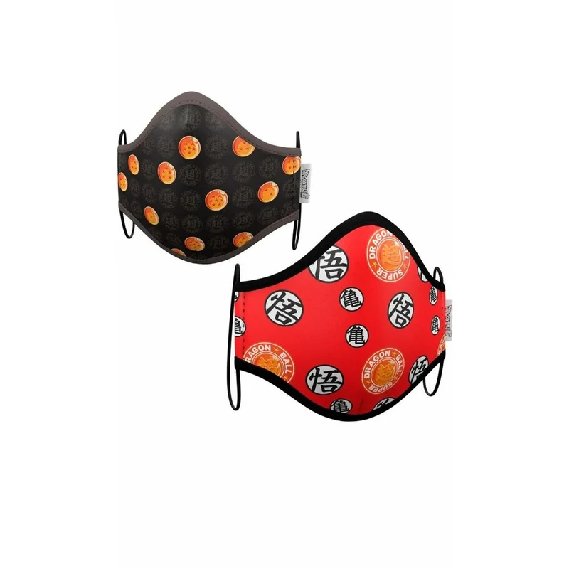 Stoffmasken 2er Pack Dragon Ball™III Kinder