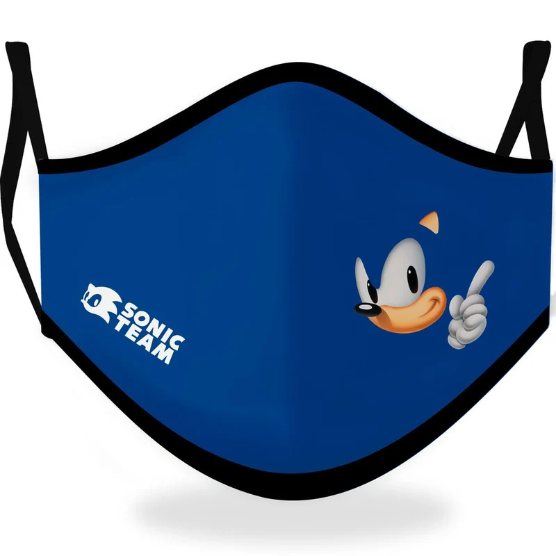 Stoffmaske Sonic für Kinder