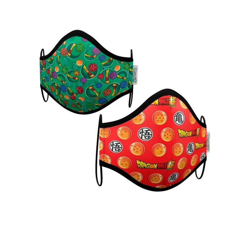 Stoffmasken 2er Pack Dragon Ball™II für Kinder