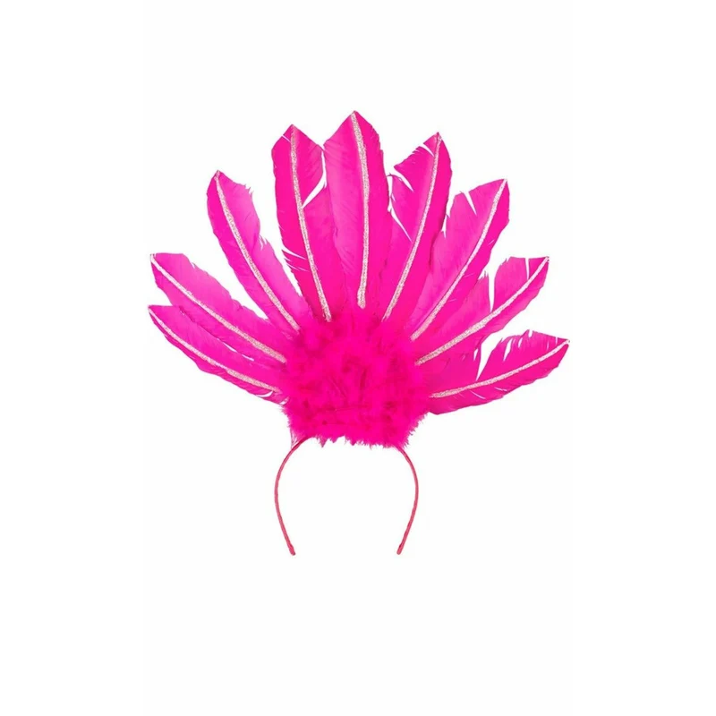 Feder Kopfschmuck Rosa