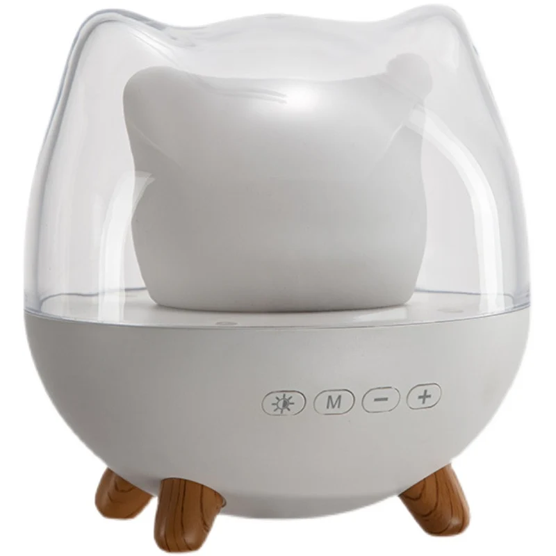 [Self-operated] China Onefire Crystal Cat Speaker Bluetooth Model Night Light Stand Smart Speaker