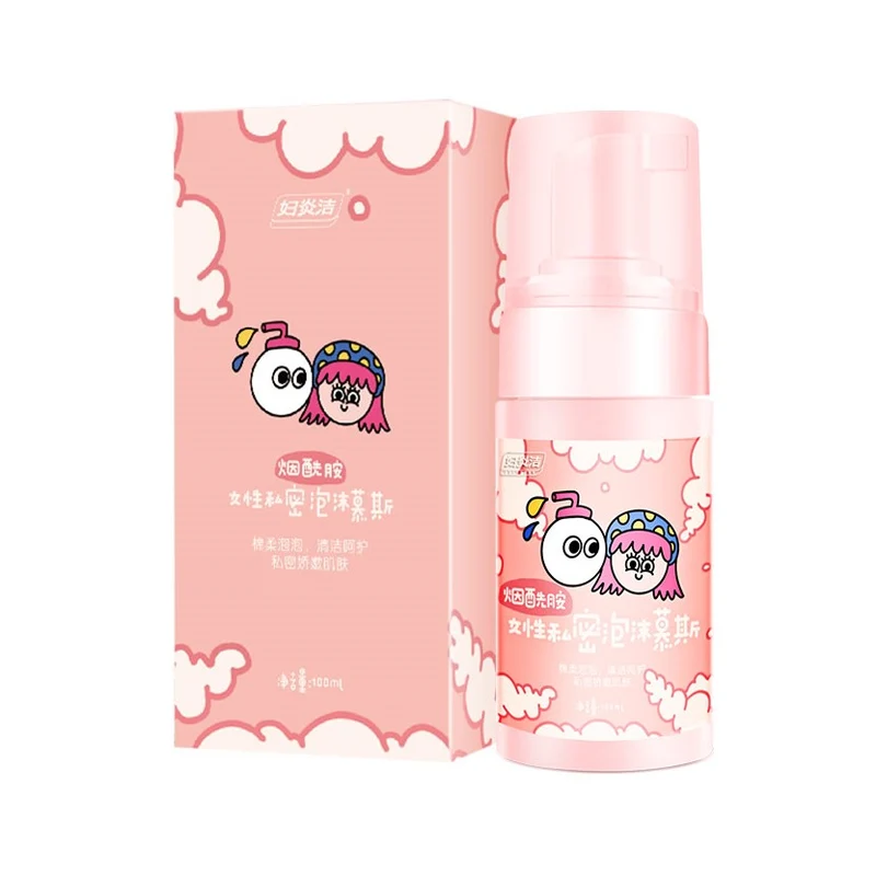 [Self-operated] China RENHE Fuyanjie Niacinamide Women's Private Foam Mousse 100ml Fun Series Style