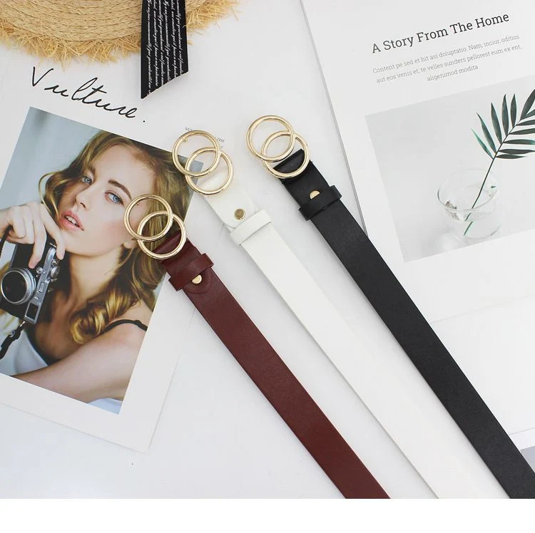 [Self-operated] Fashionable and versatile artificial leather belt, multiple colors available