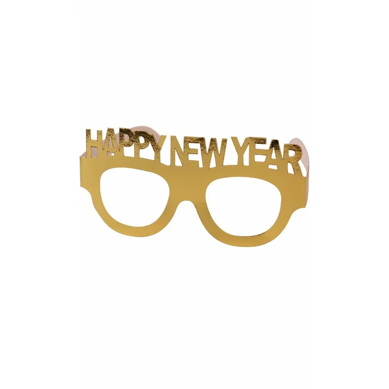 Brille Happy New Year Golden