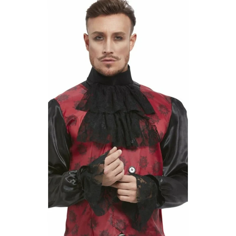 Set Jabot und Manschetten schwarz
