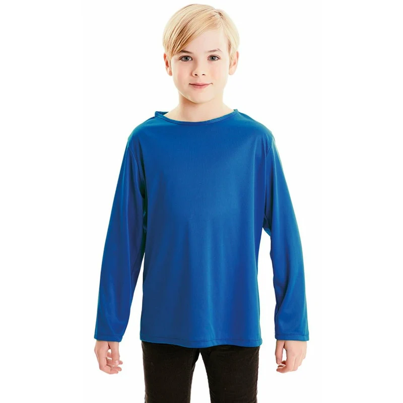 Langarmshirt Blau für Kinder
