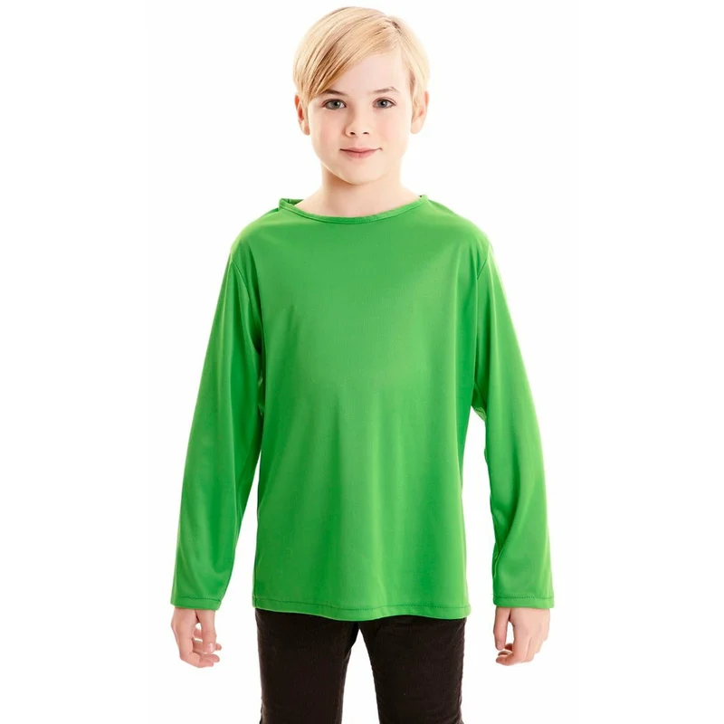 Langarmshirt Grün für Kinder