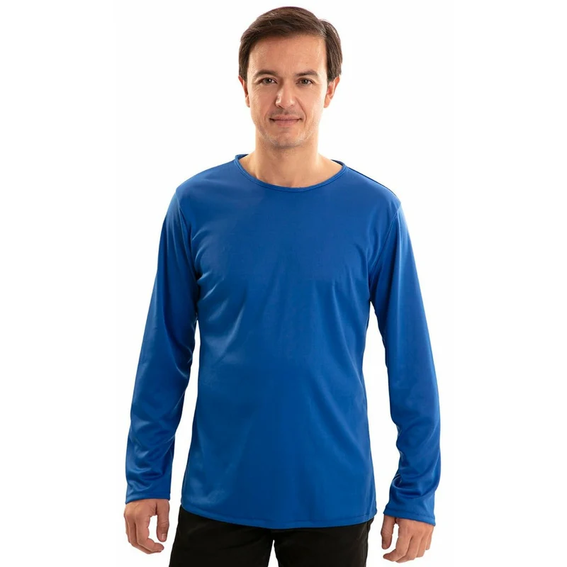 Langarmshirt Blau